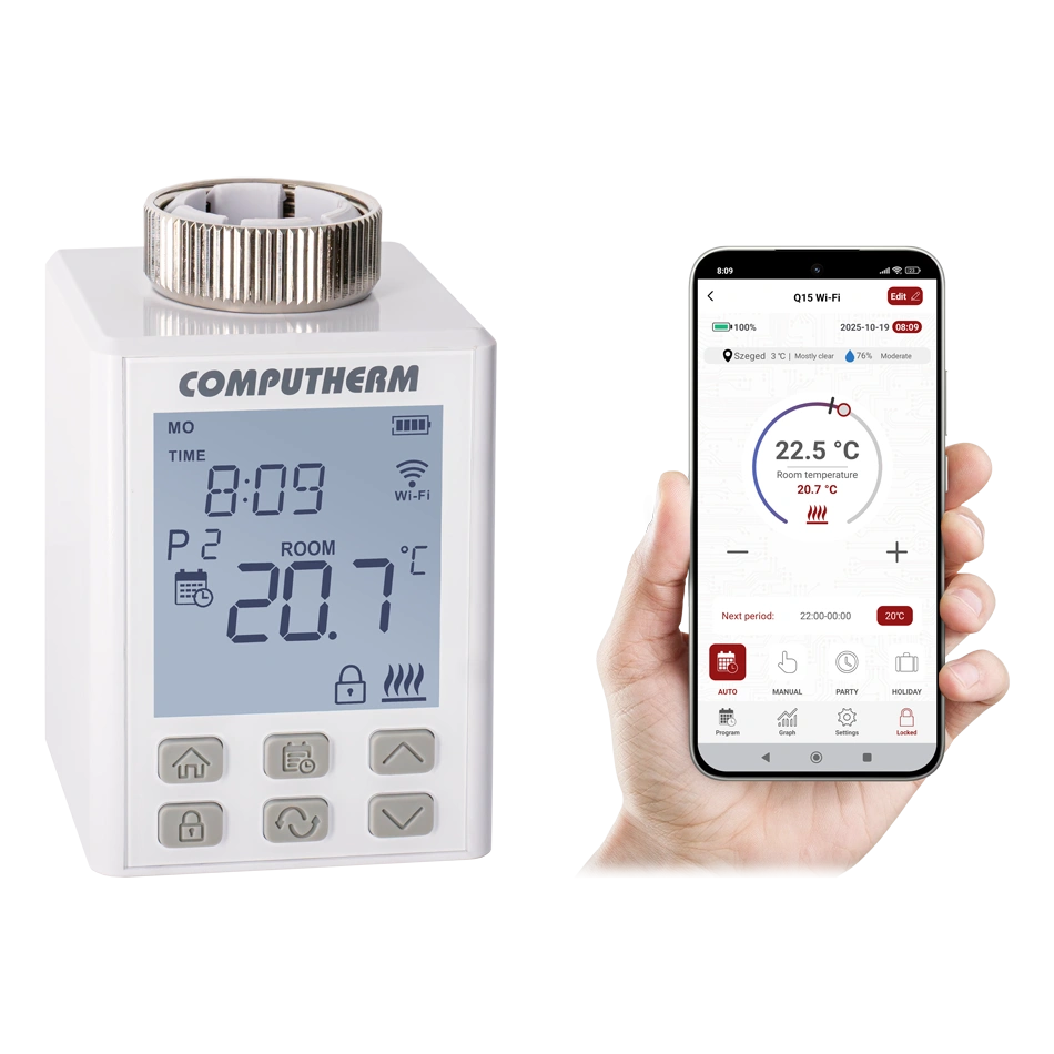 Програмируема електронна термоглава COMPUTHERM Q15 WIFI
