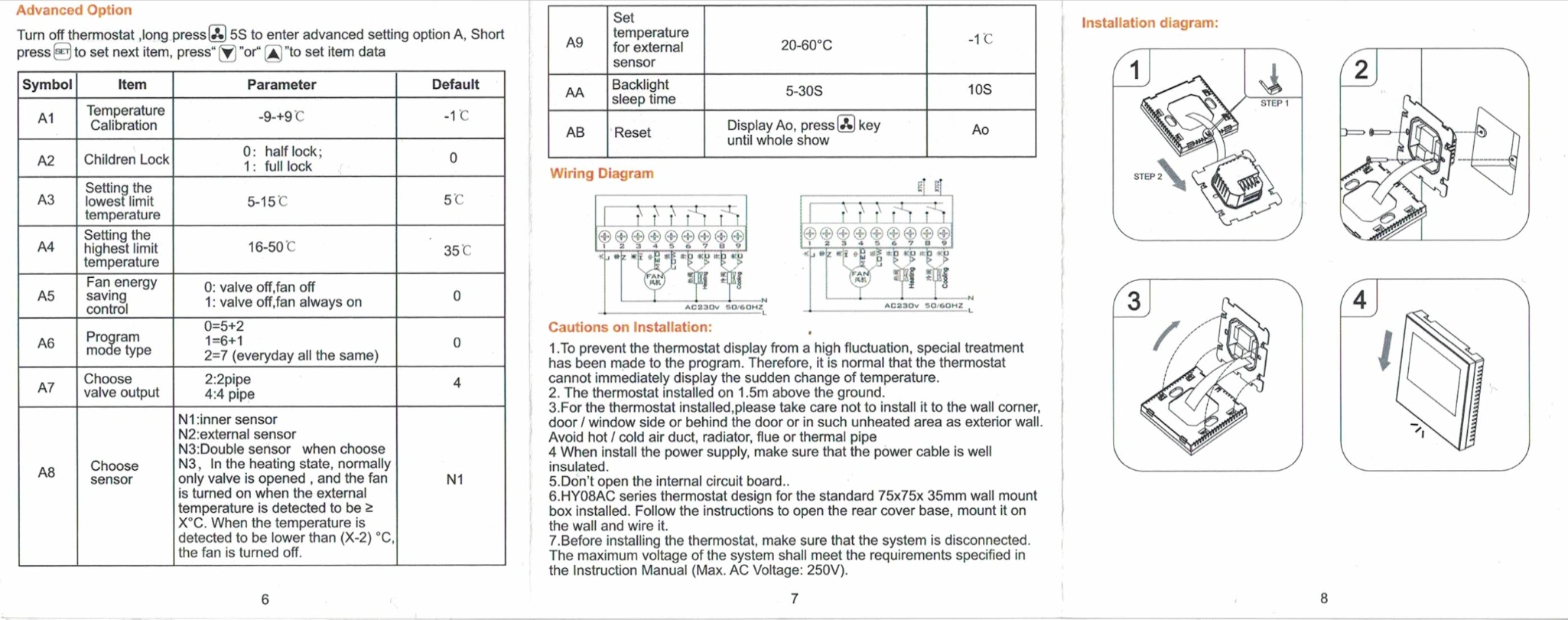 Интернет стаен термостат HYSEN HY08AC - Image 5