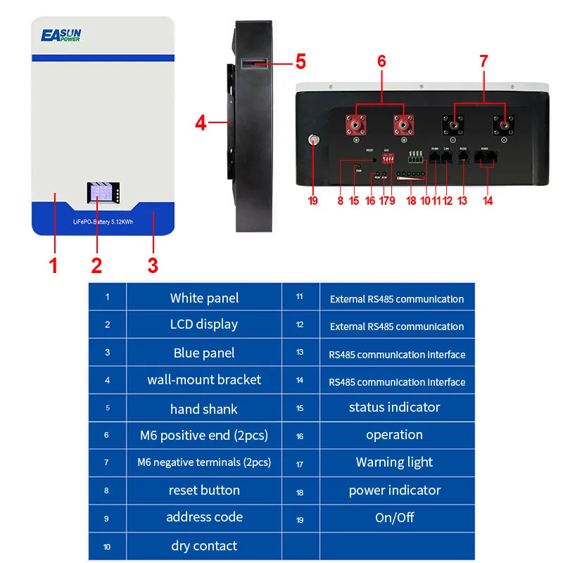 LiFePO4 батерия EASUN 10 kW - Image 3