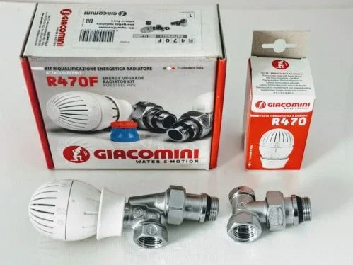 Комплект термовентил GIACOMINI аксиален 1/2 - Image 2