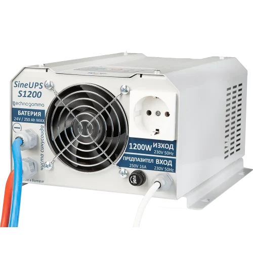UPS инвертор SineUPS S1200: 1200W чиста синусоида | Батерия от 2 x 40 до 250 Ah